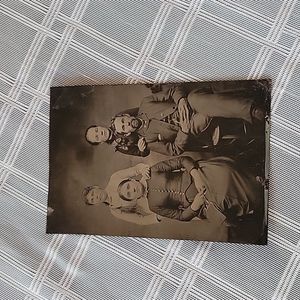 Antique Family Tintype Photograph